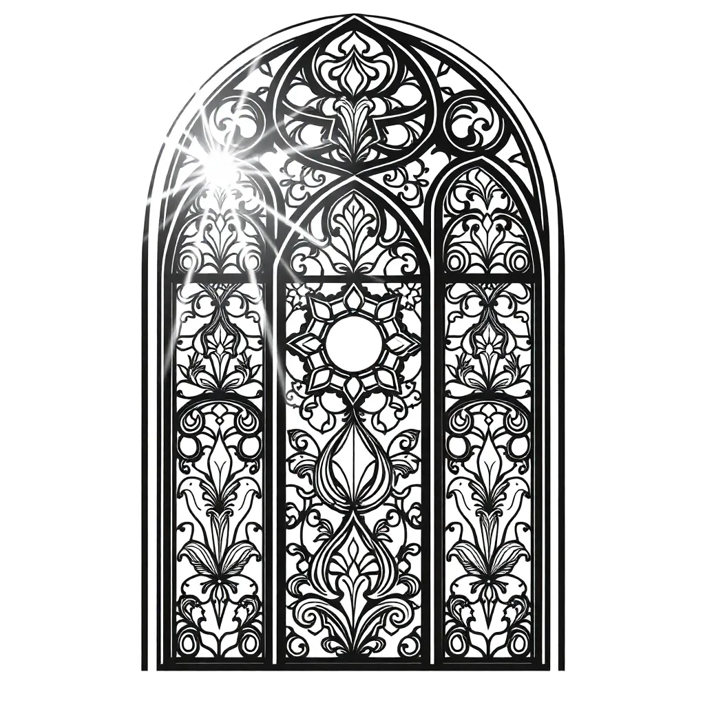 Stained Glass coloring page
