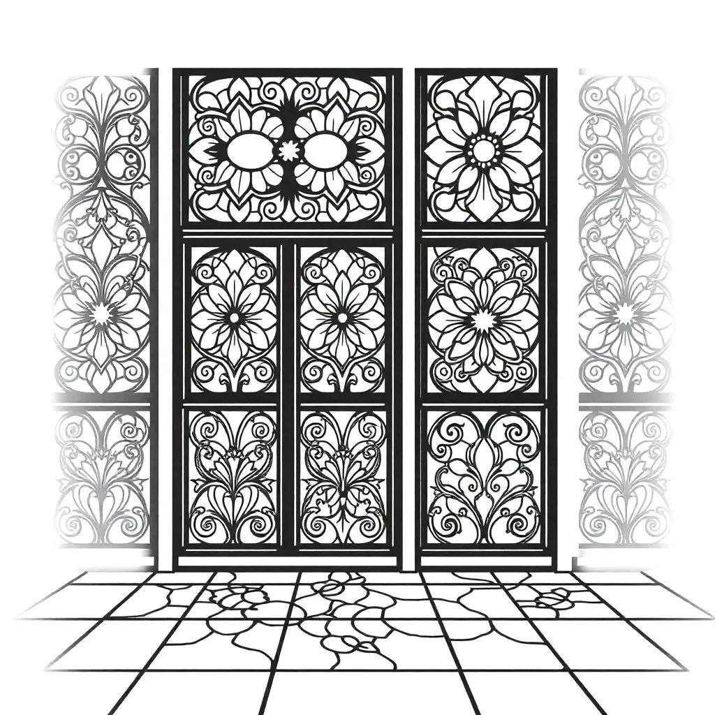 Stained Glass coloring page
