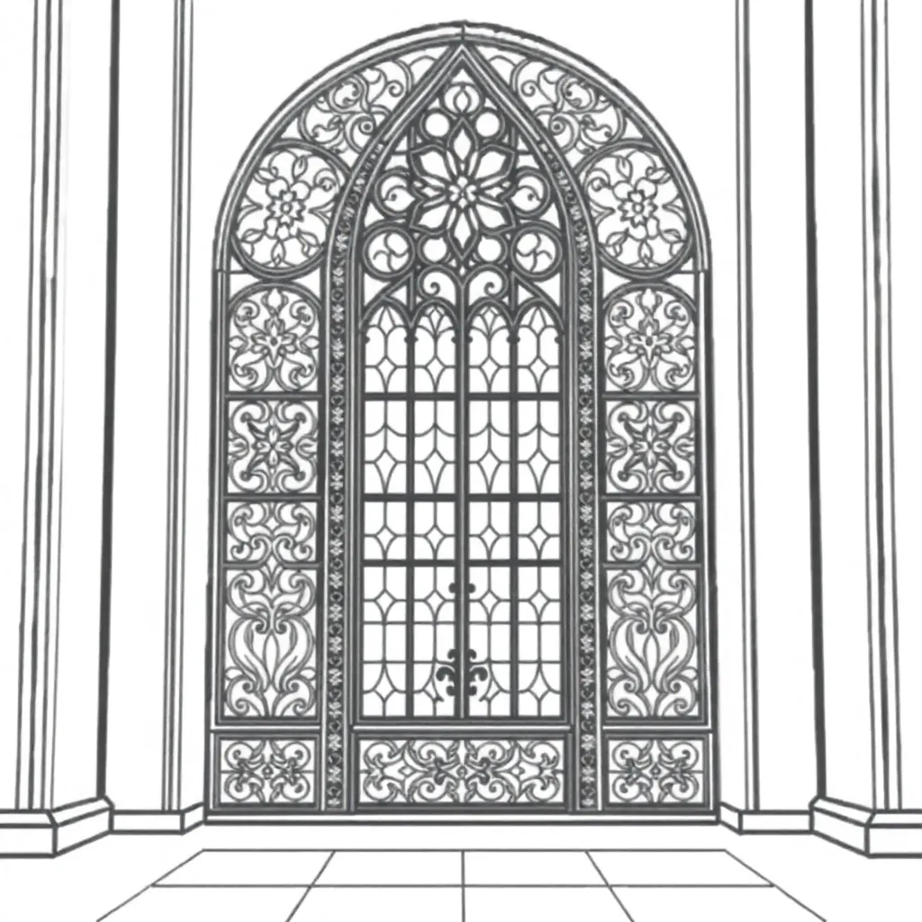 Stained Glass coloring page