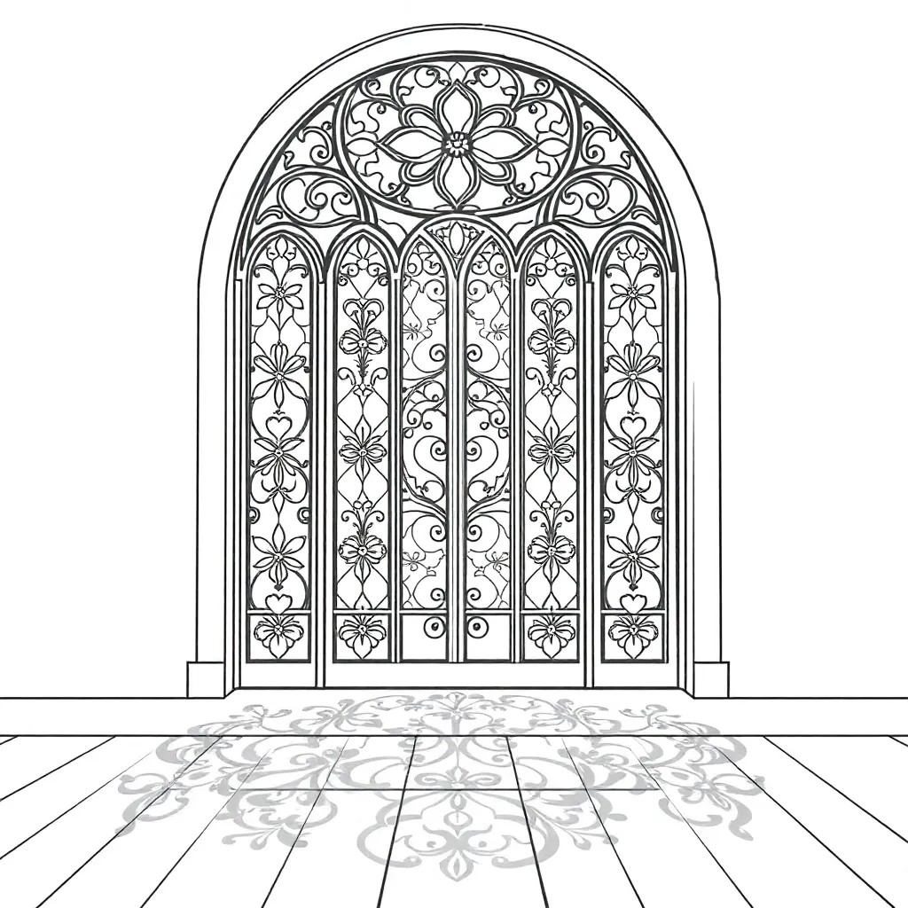 Stained Glass coloring page