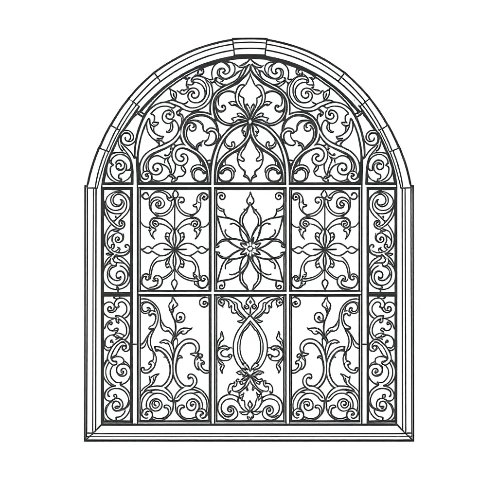 Stained Glass coloring page