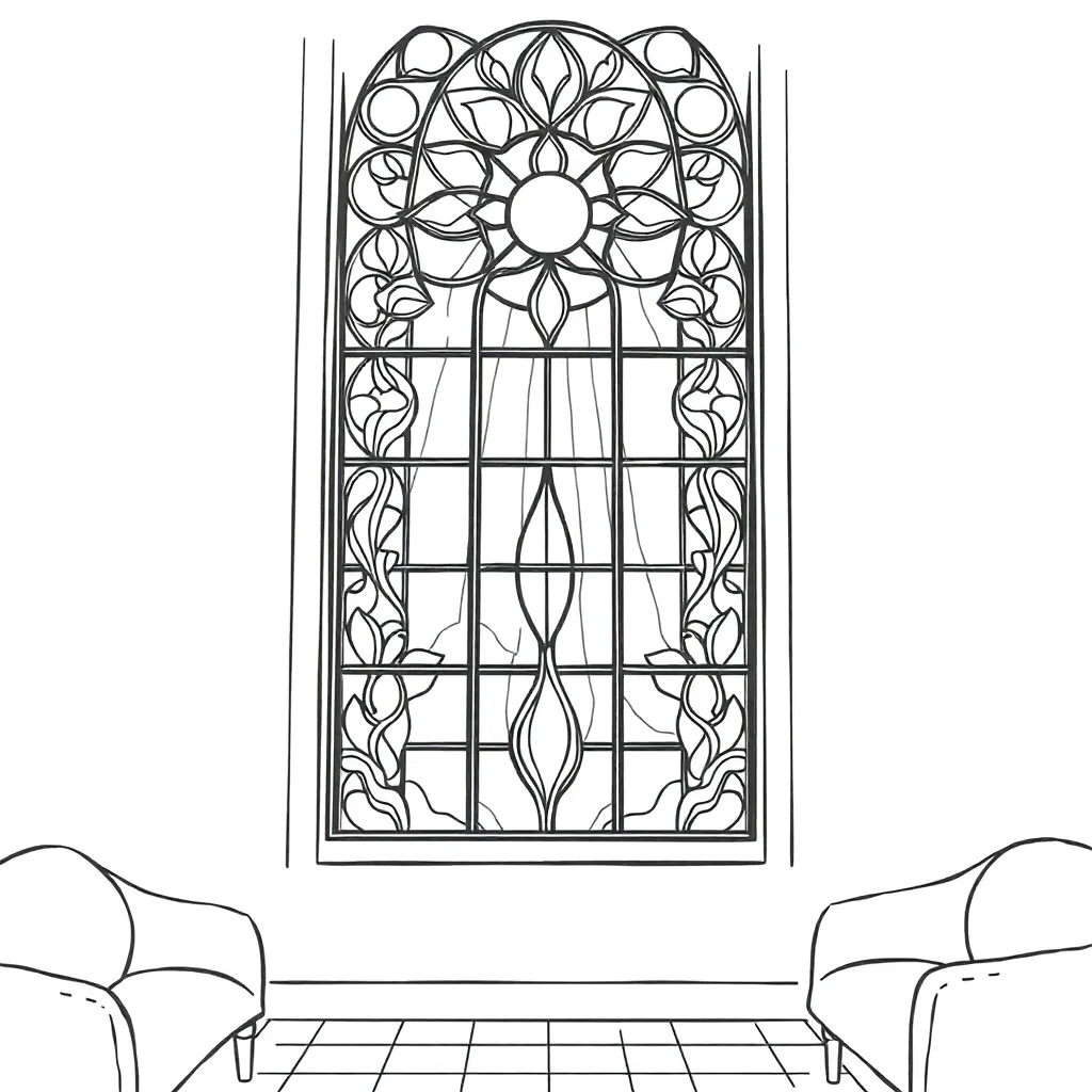 Stained Glass coloring page