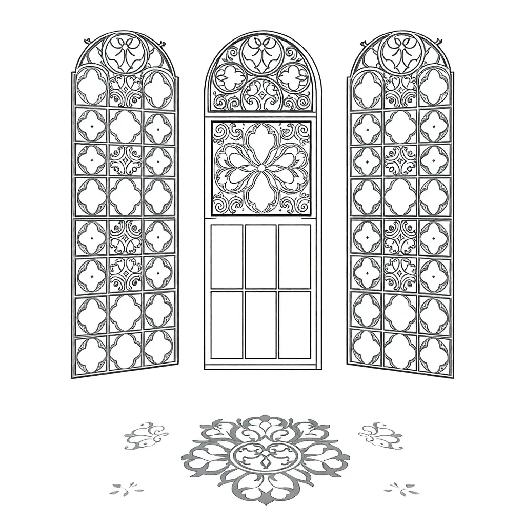 Stained Glass coloring page