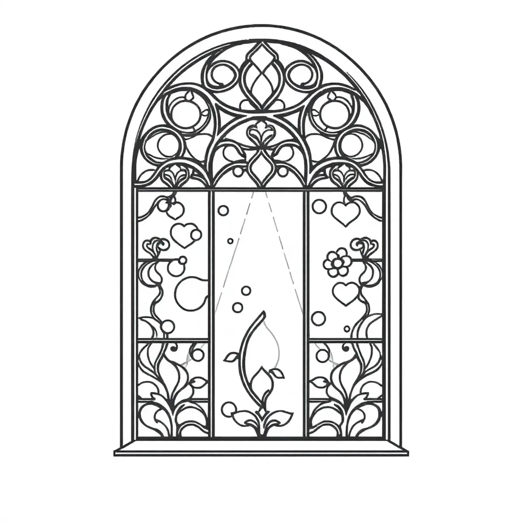 Stained Glass coloring page