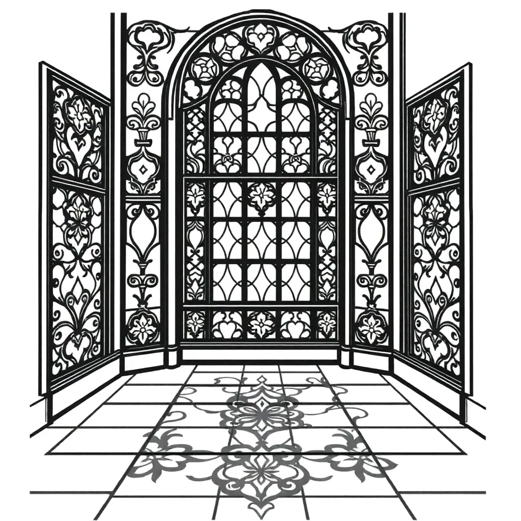 Stained Glass coloring page