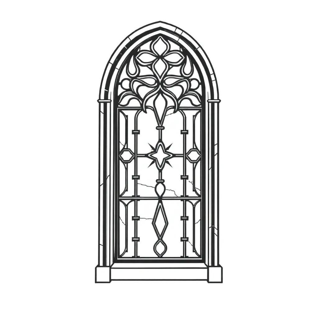 Stained Glass coloring page