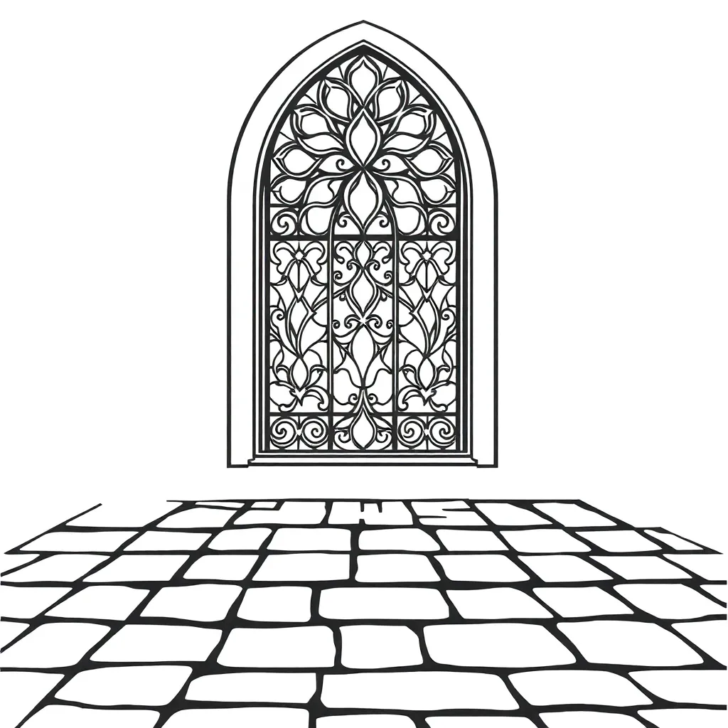 Stained Glass coloring page