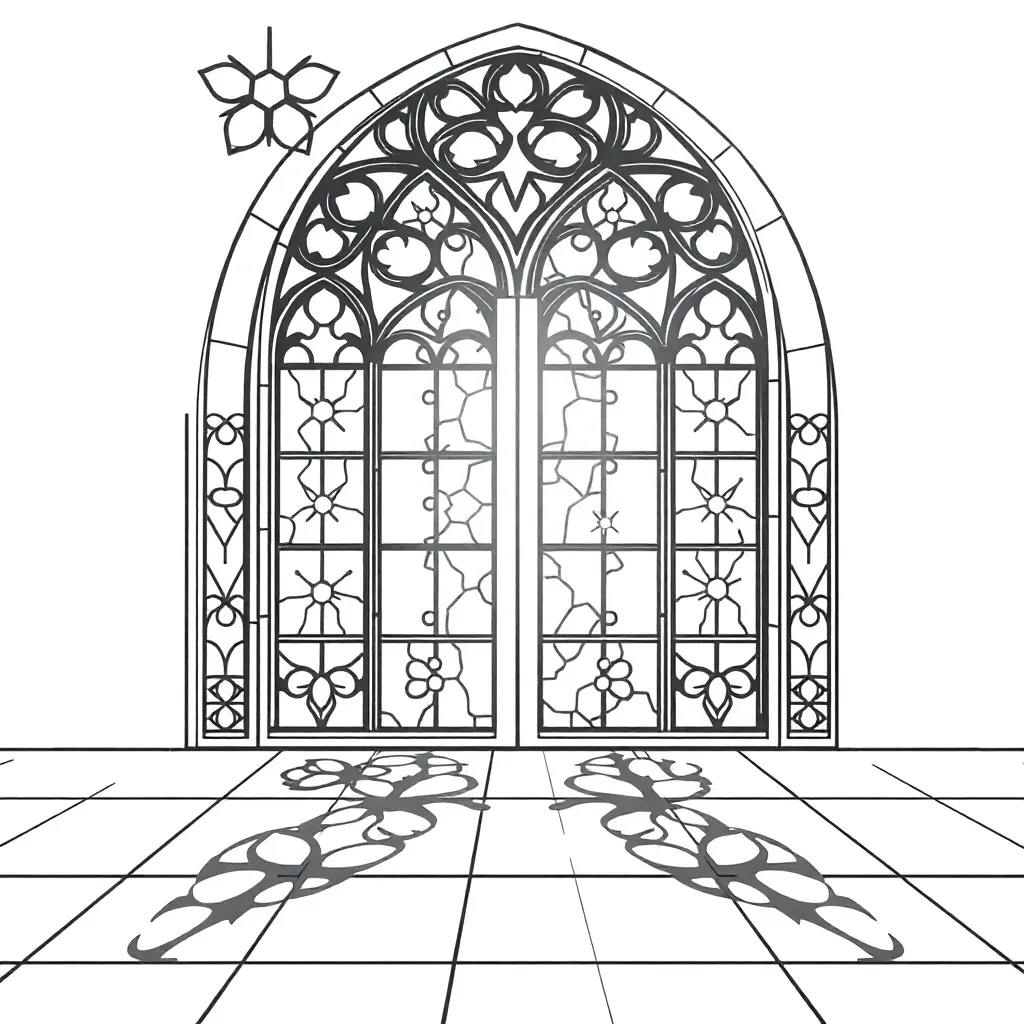 Stained Glass coloring page