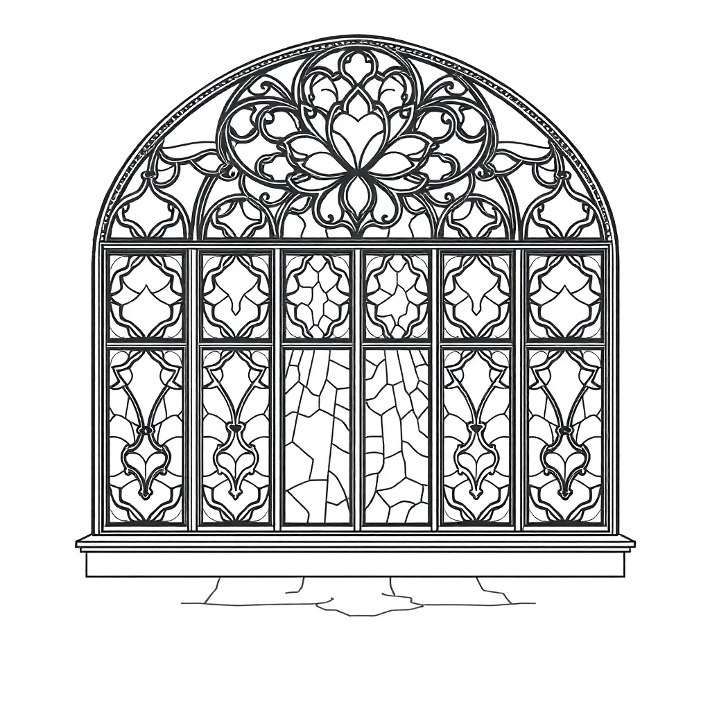 Stained Glass coloring page