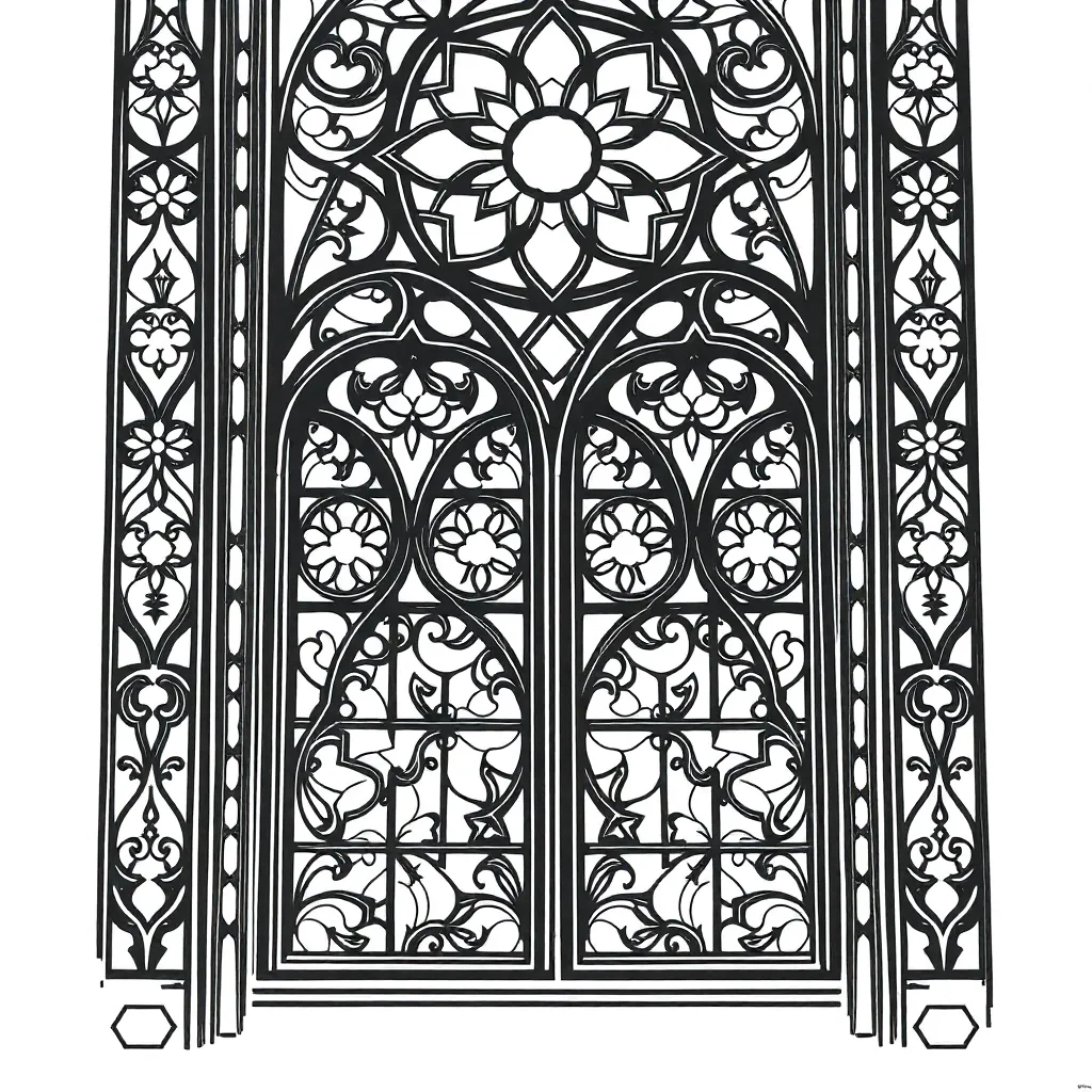 Stained Glass coloring page