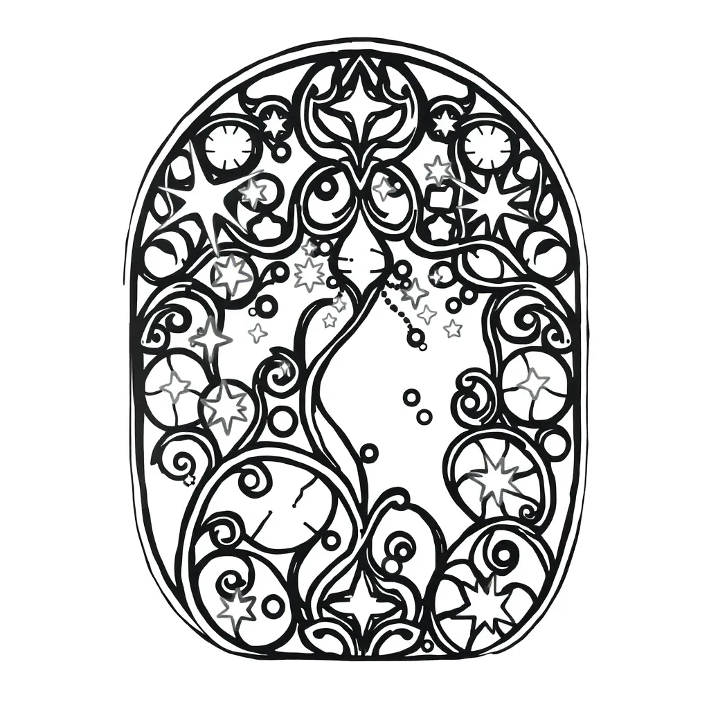Stained Glass coloring page