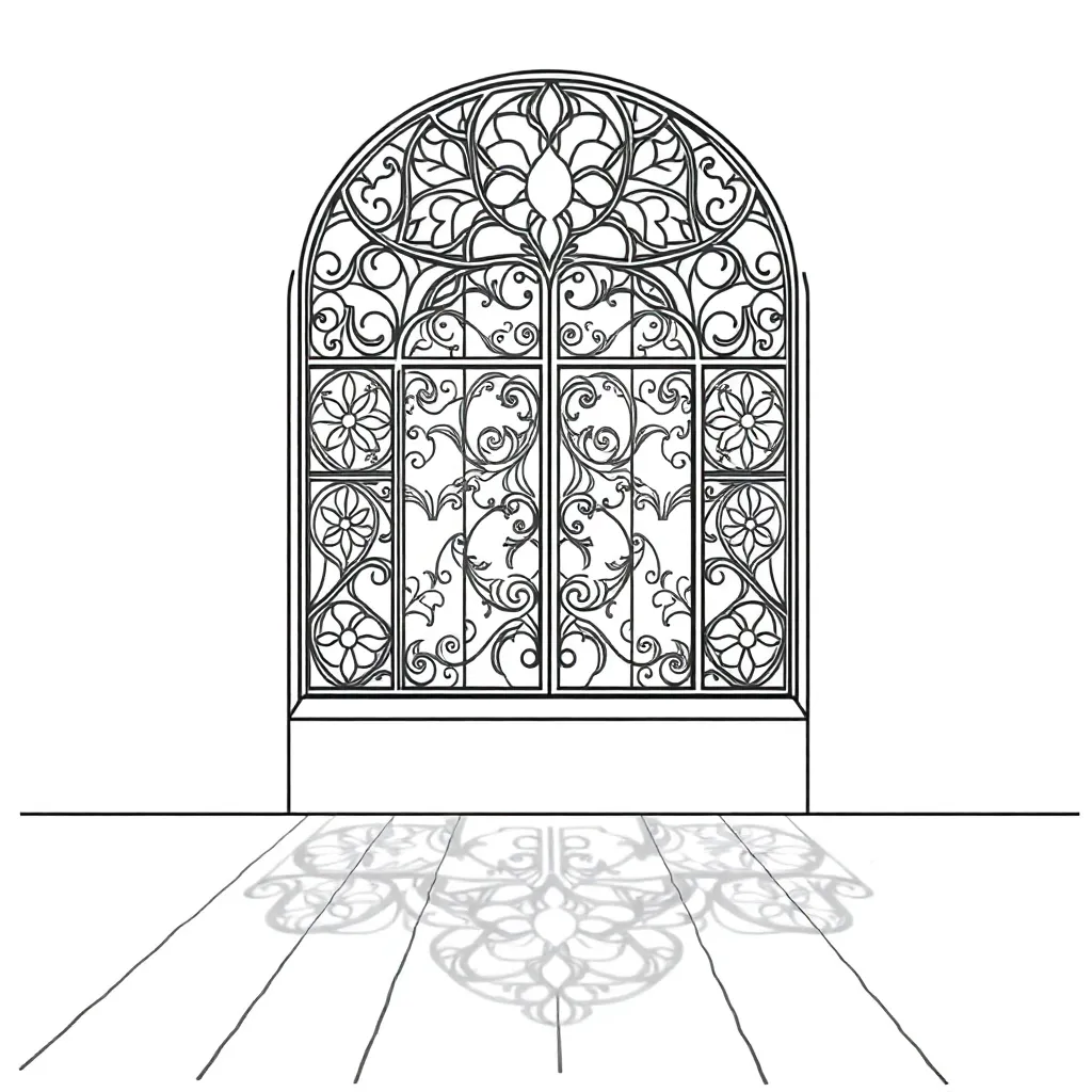 Stained Glass coloring page