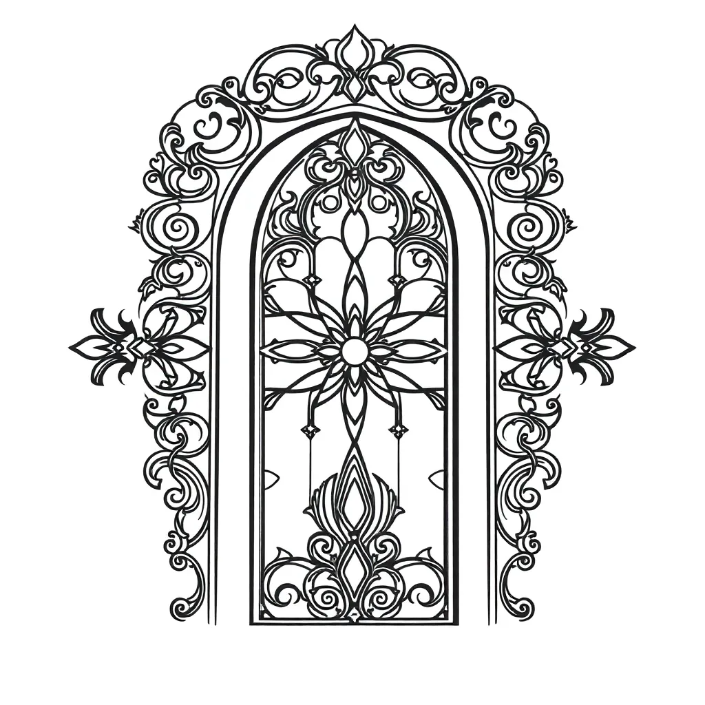 Stained Glass coloring page