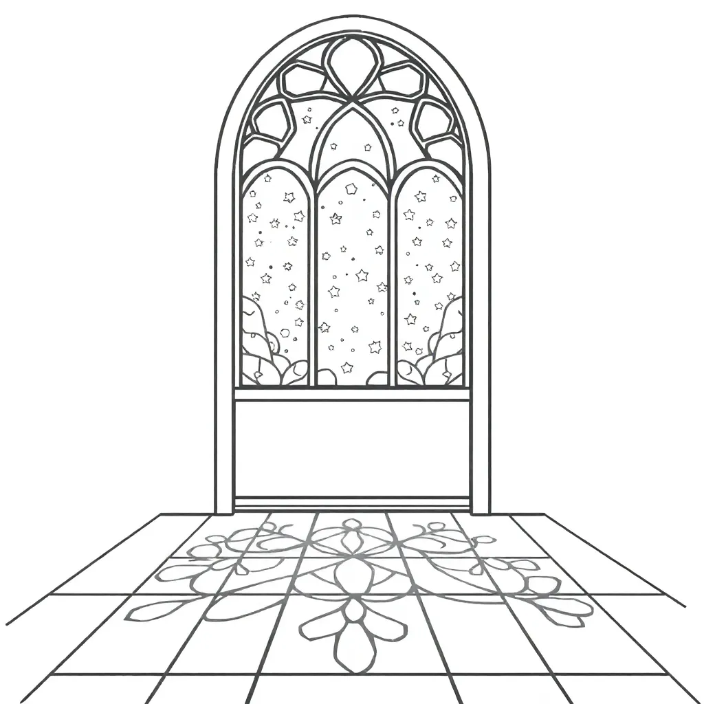 Stained Glass coloring page