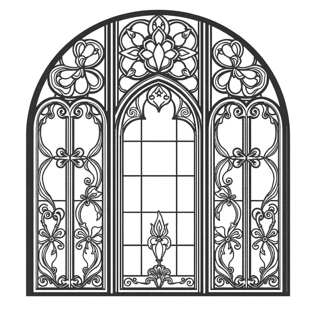 Stained Glass coloring page