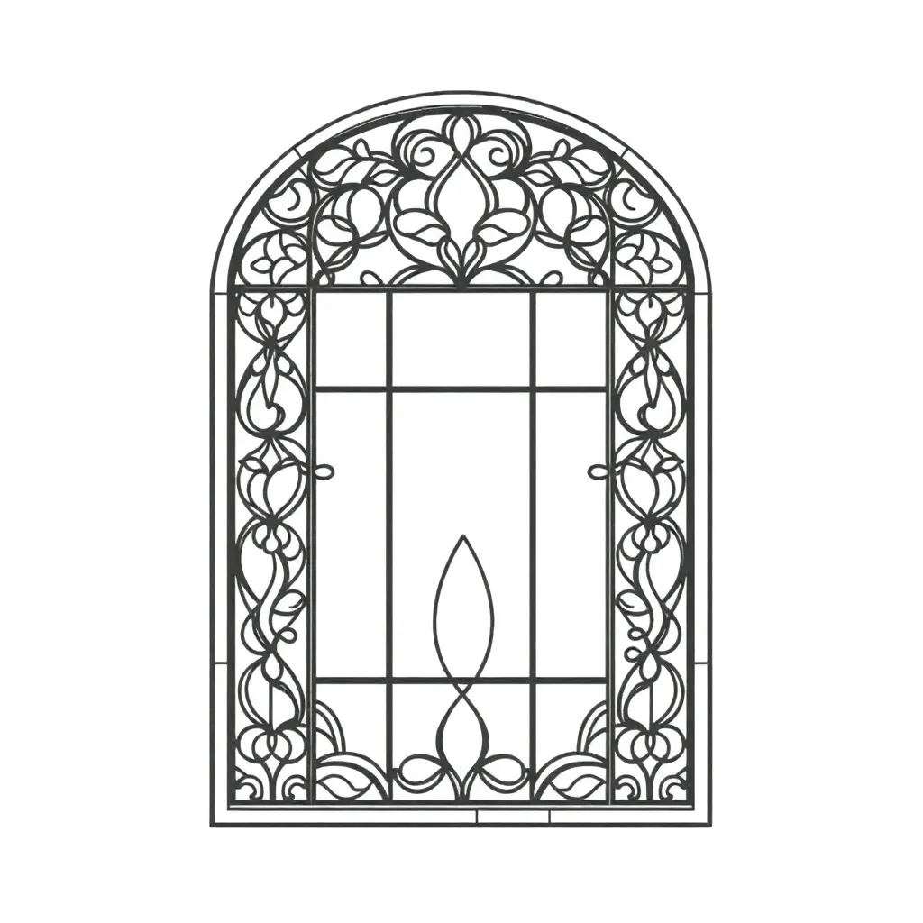 Stained Glass coloring page