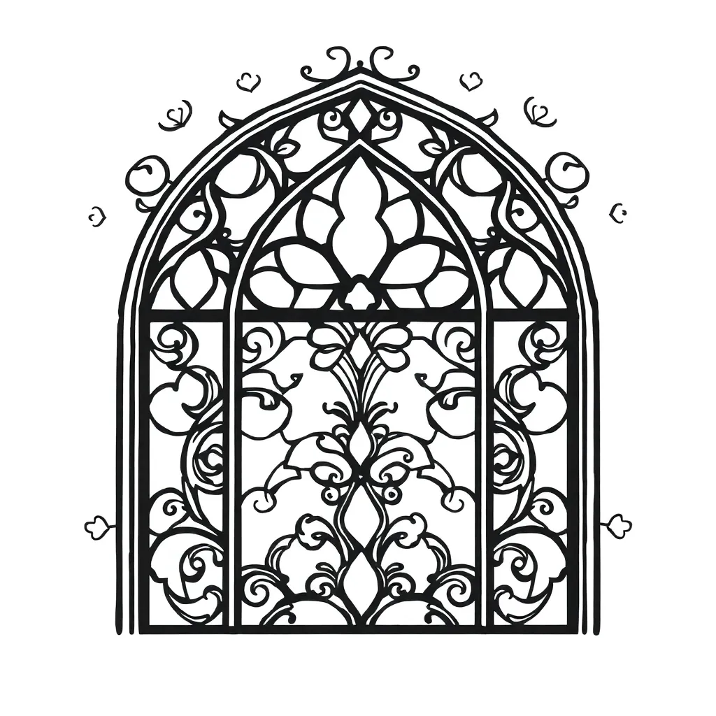 Stained Glass coloring page