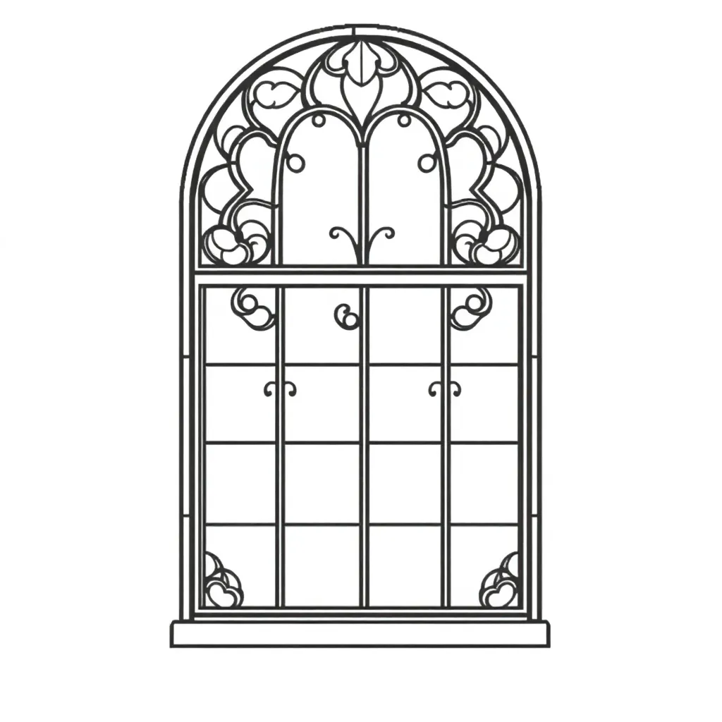 Stained Glass coloring page