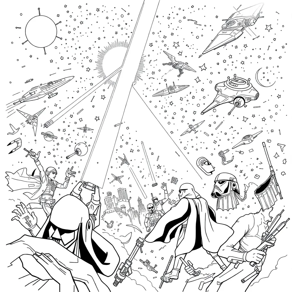 Star Wars coloring page
