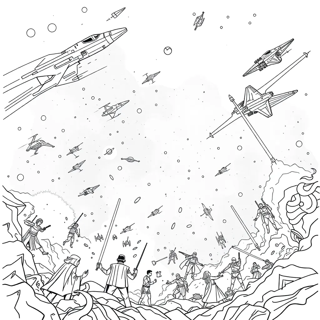 Star Wars coloring page