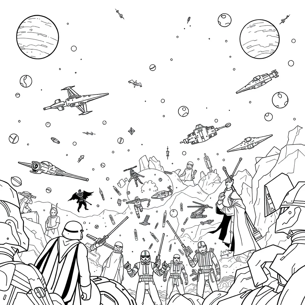 Star Wars coloring page