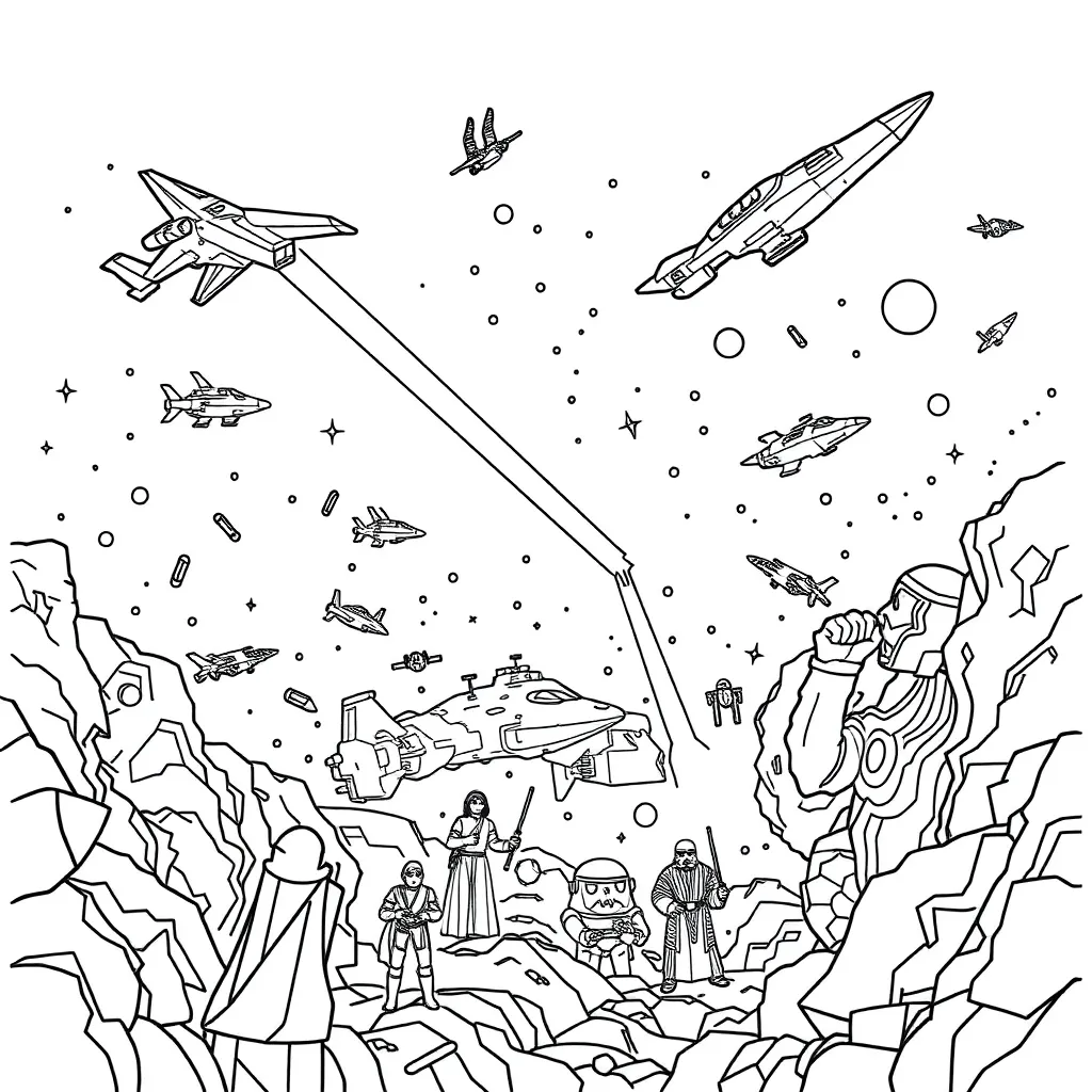Star Wars coloring page