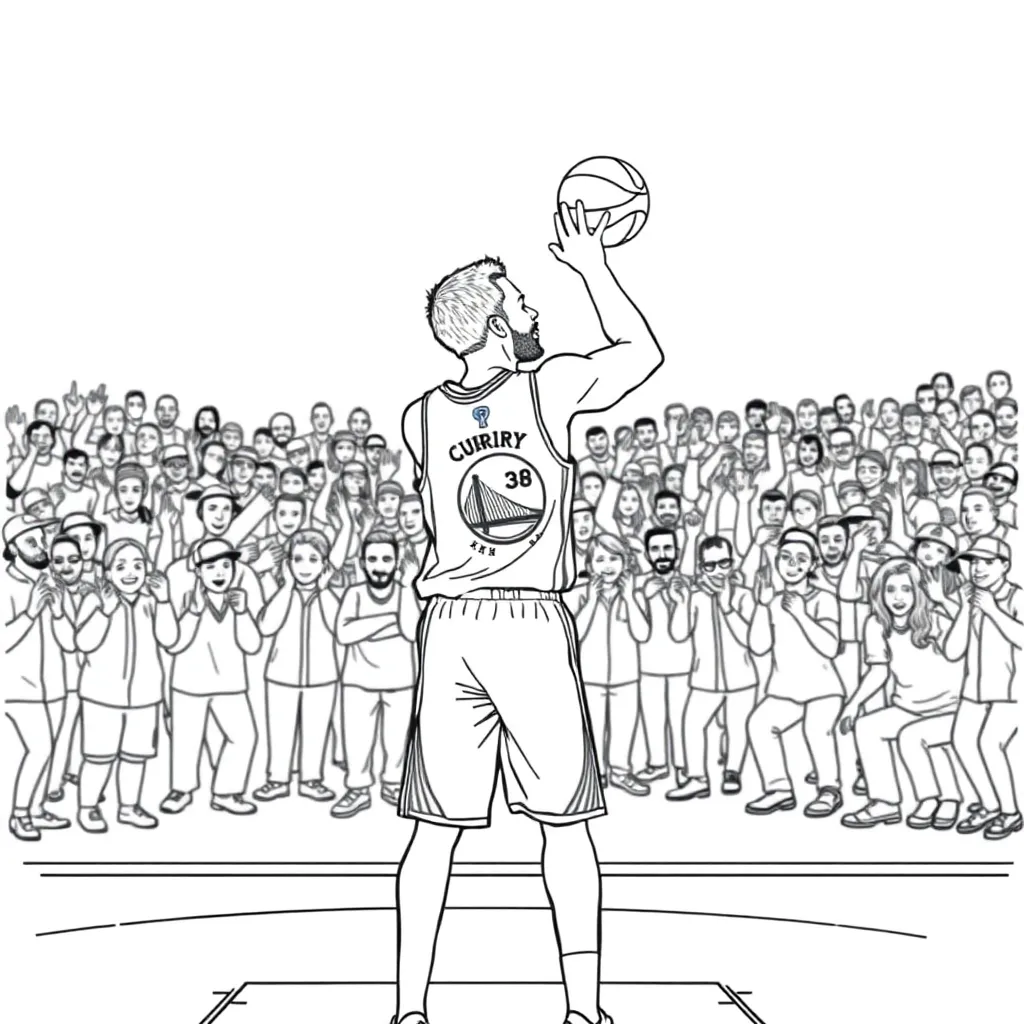 Stephen Curry coloring page