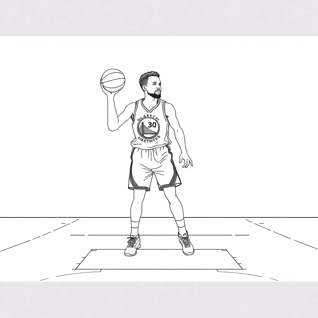Stephen Curry coloring page