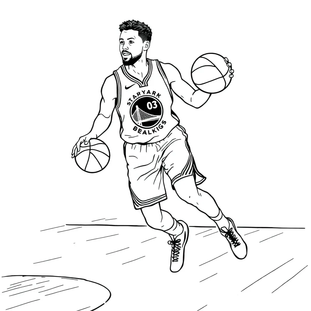 Stephen Curry coloring page