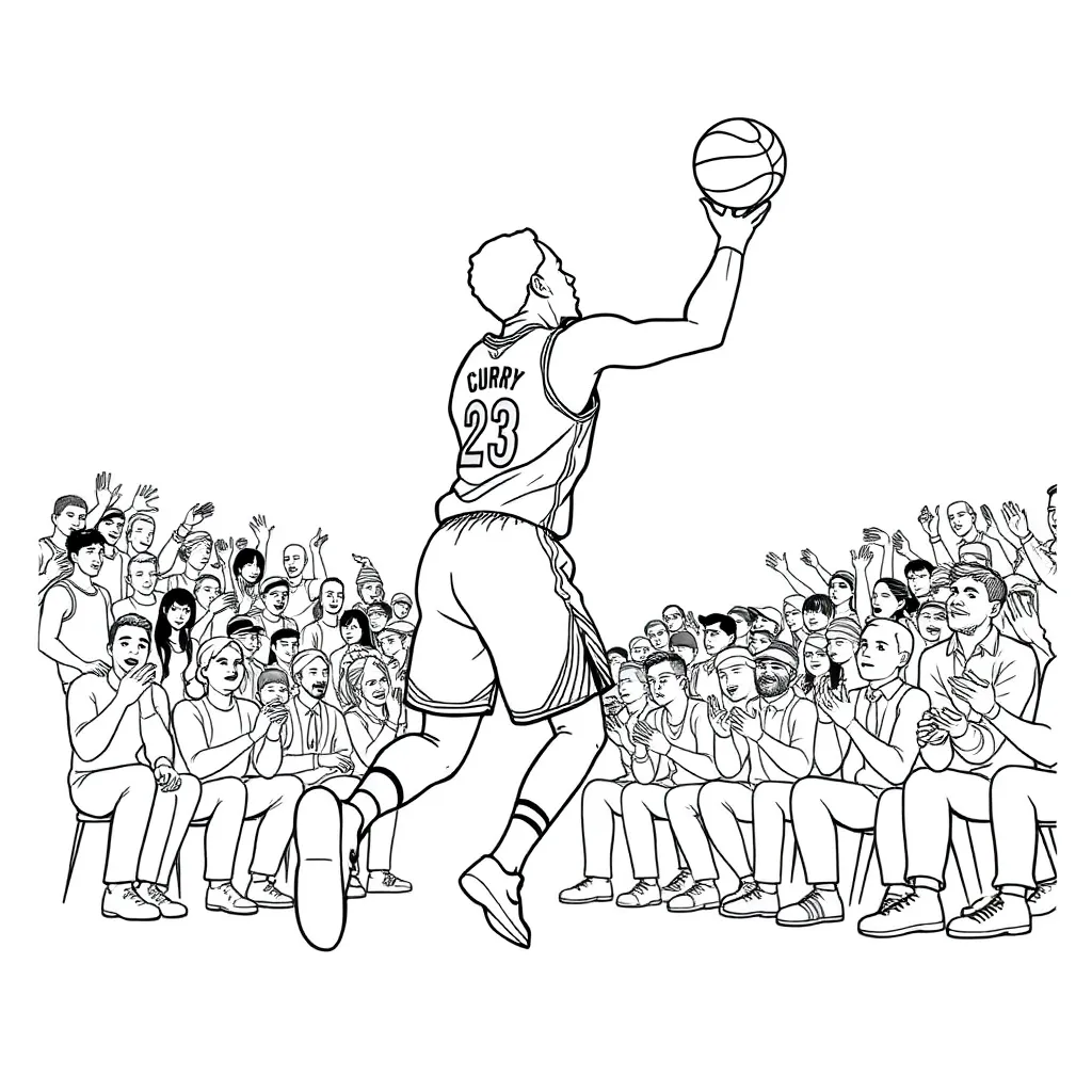 Stephen Curry coloring page