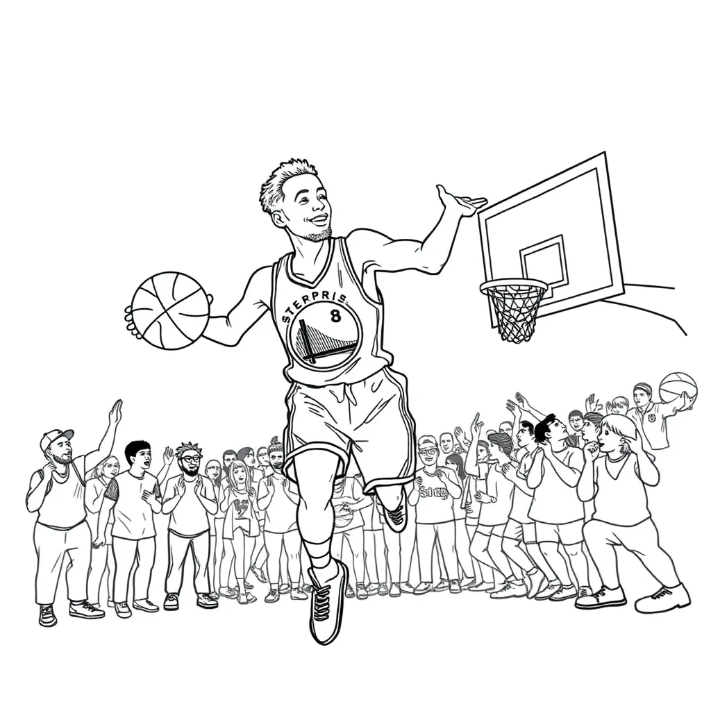Stephen Curry coloring page