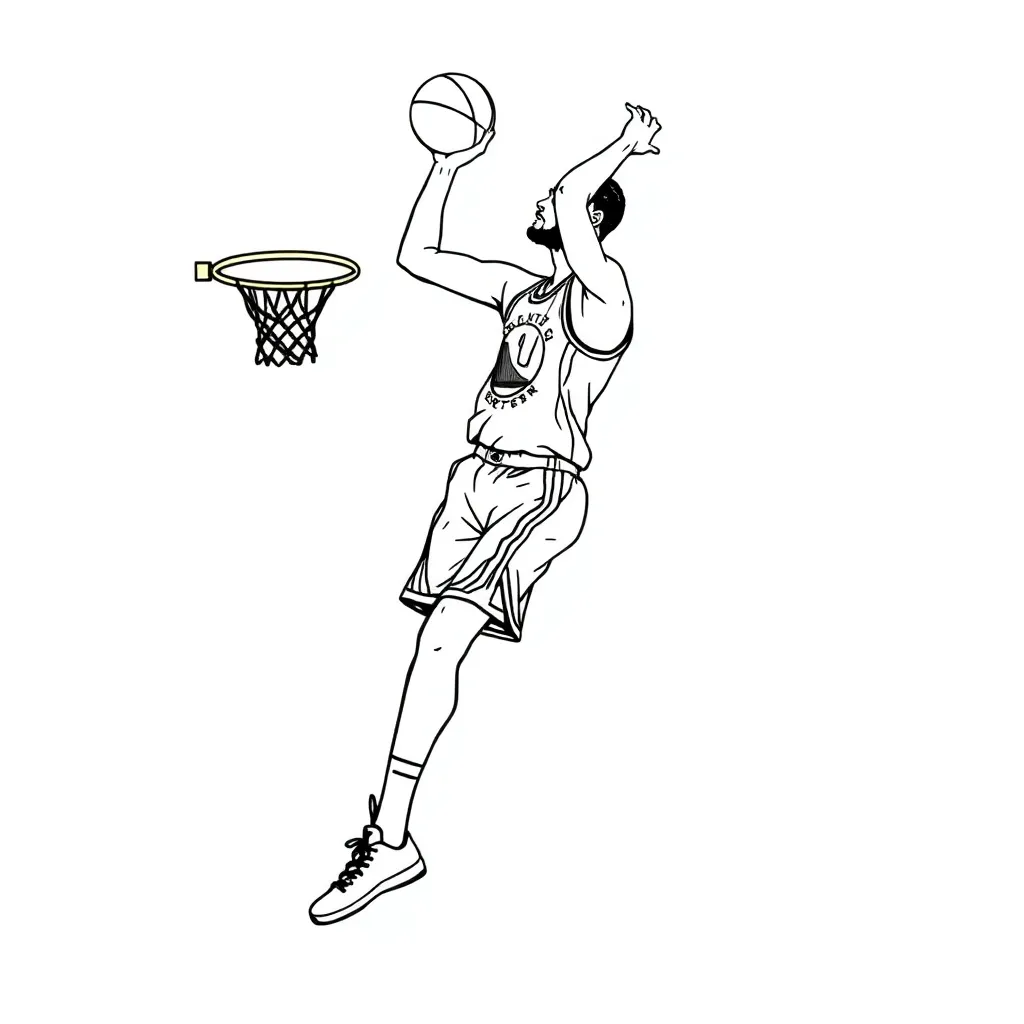 Stephen Curry coloring page