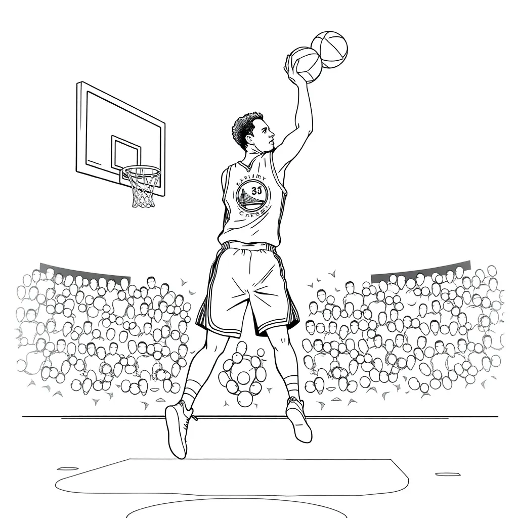 Stephen Curry coloring page