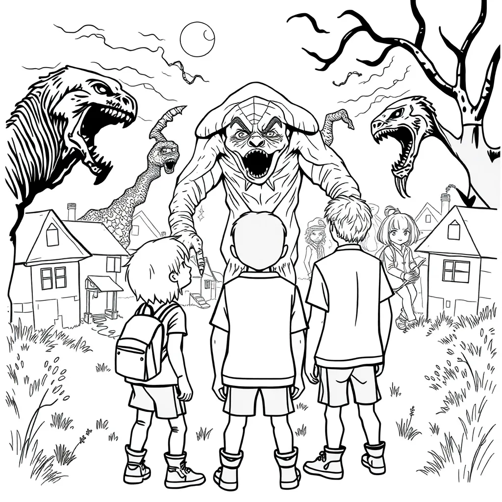 Stranger Things coloring page