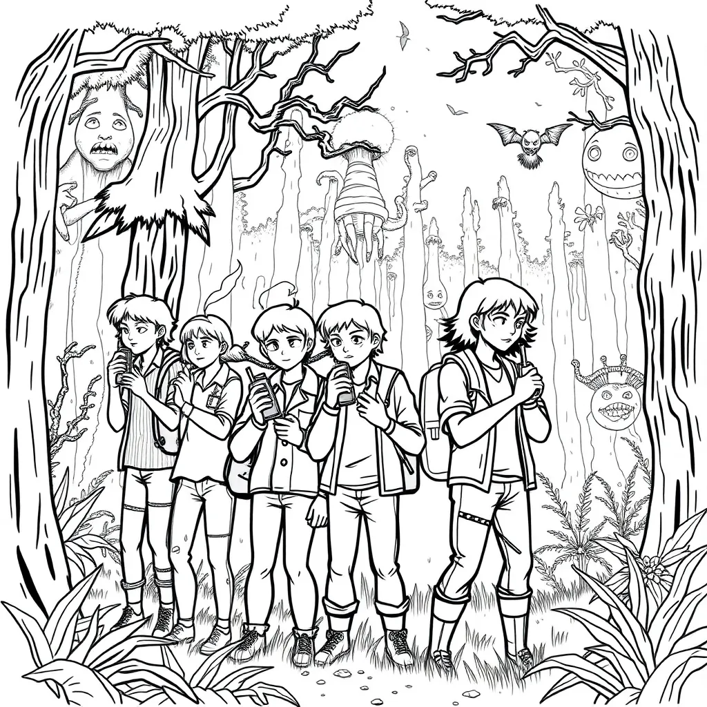 Stranger Things coloring page