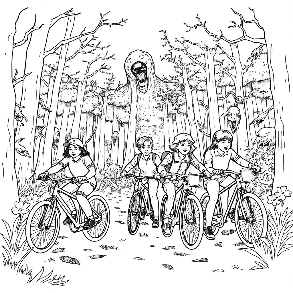 Stranger Things coloring page