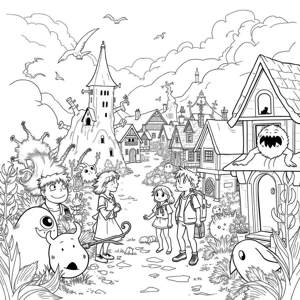 Stranger Things coloring page