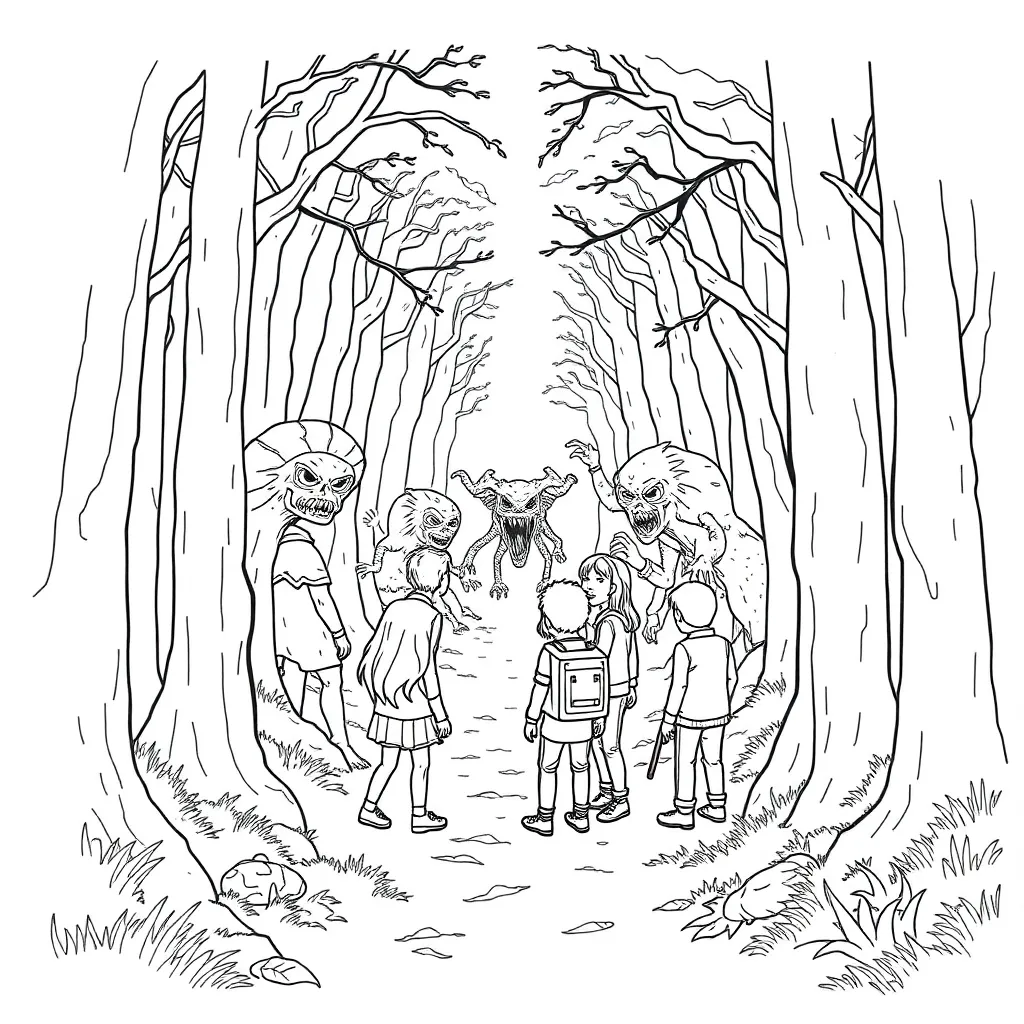 Stranger Things coloring page