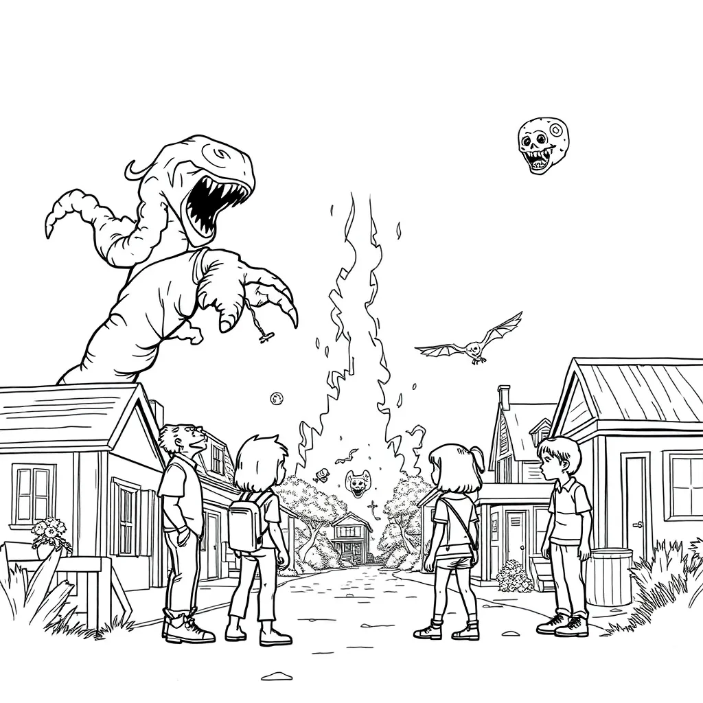 Stranger Things coloring page