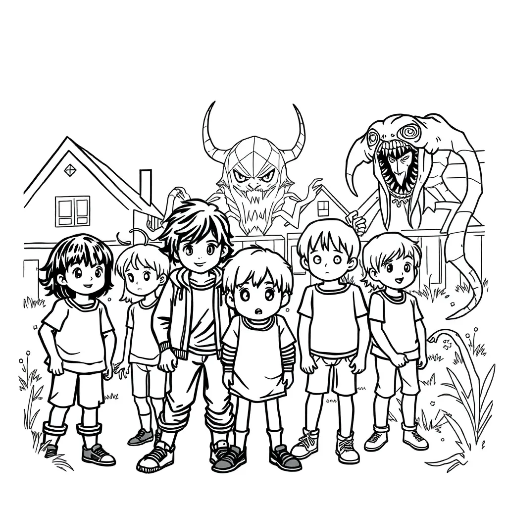 Stranger Things coloring page