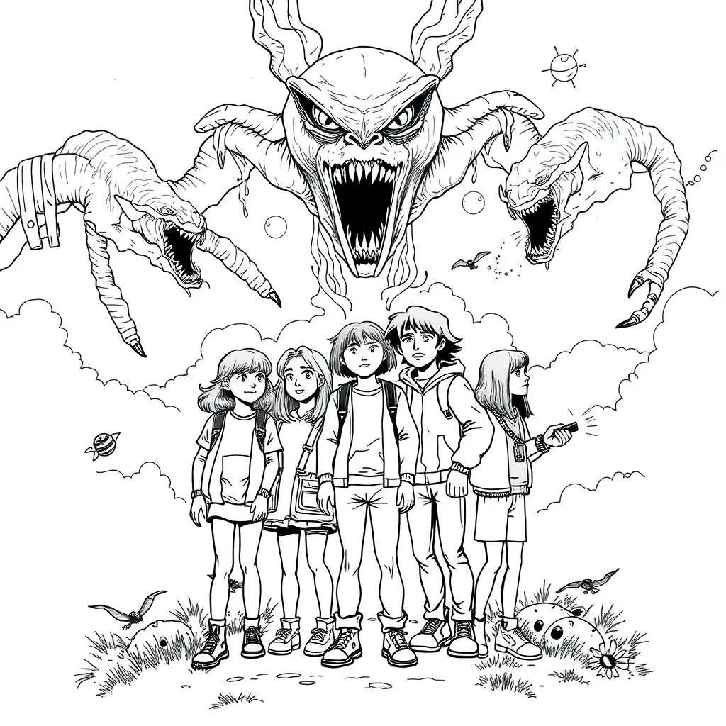Stranger Things coloring page