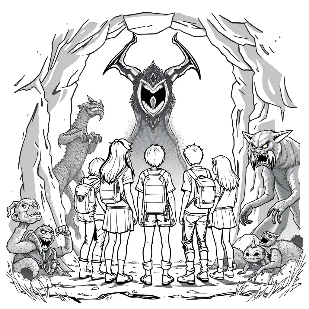 Stranger Things coloring page