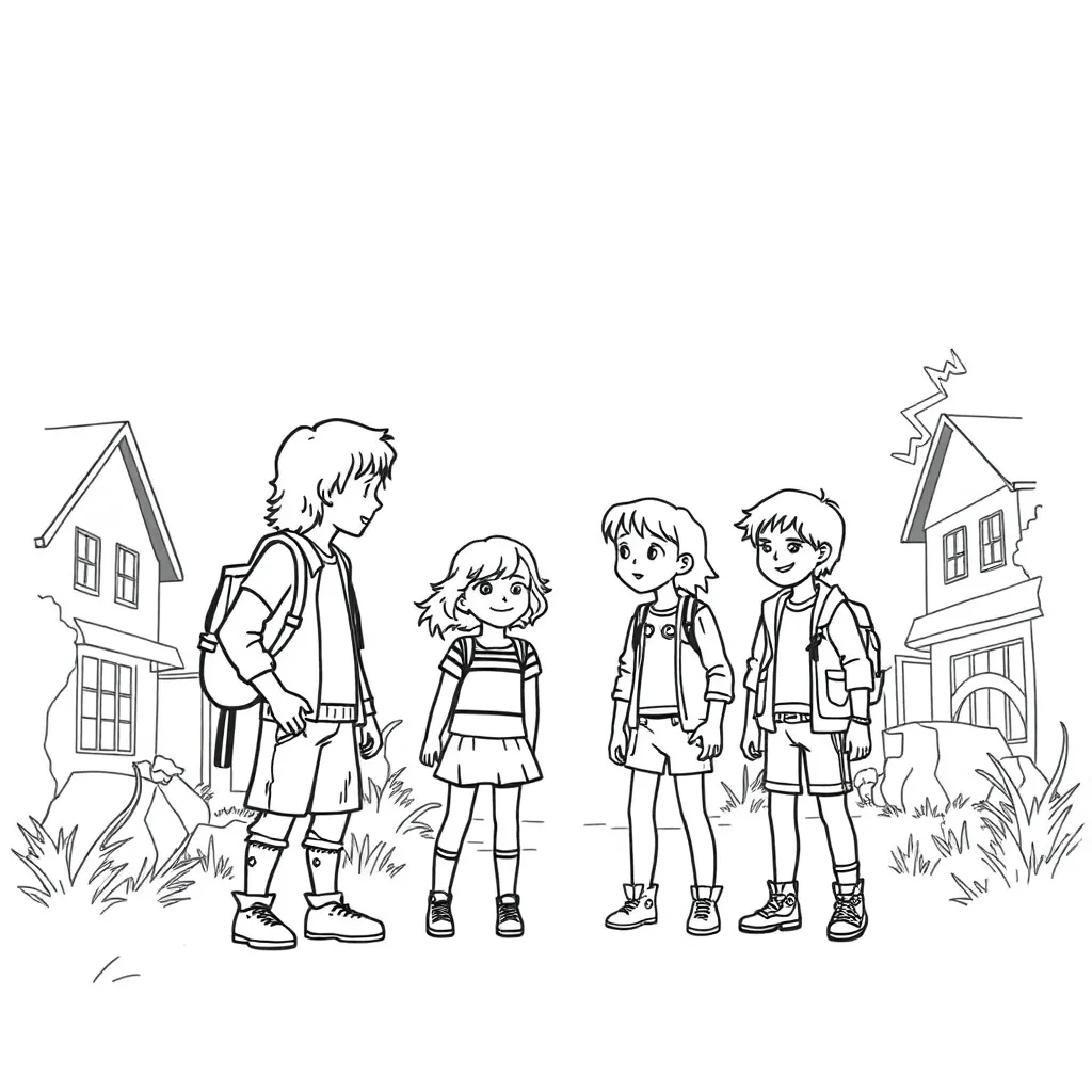 Stranger Things coloring page