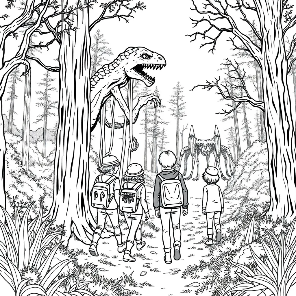 Stranger Things coloring page