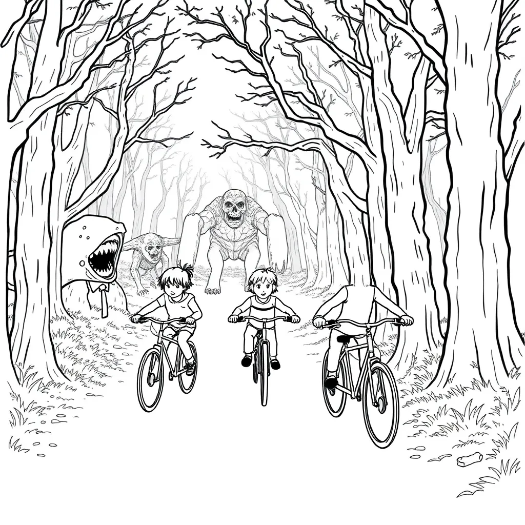 Stranger Things coloring page