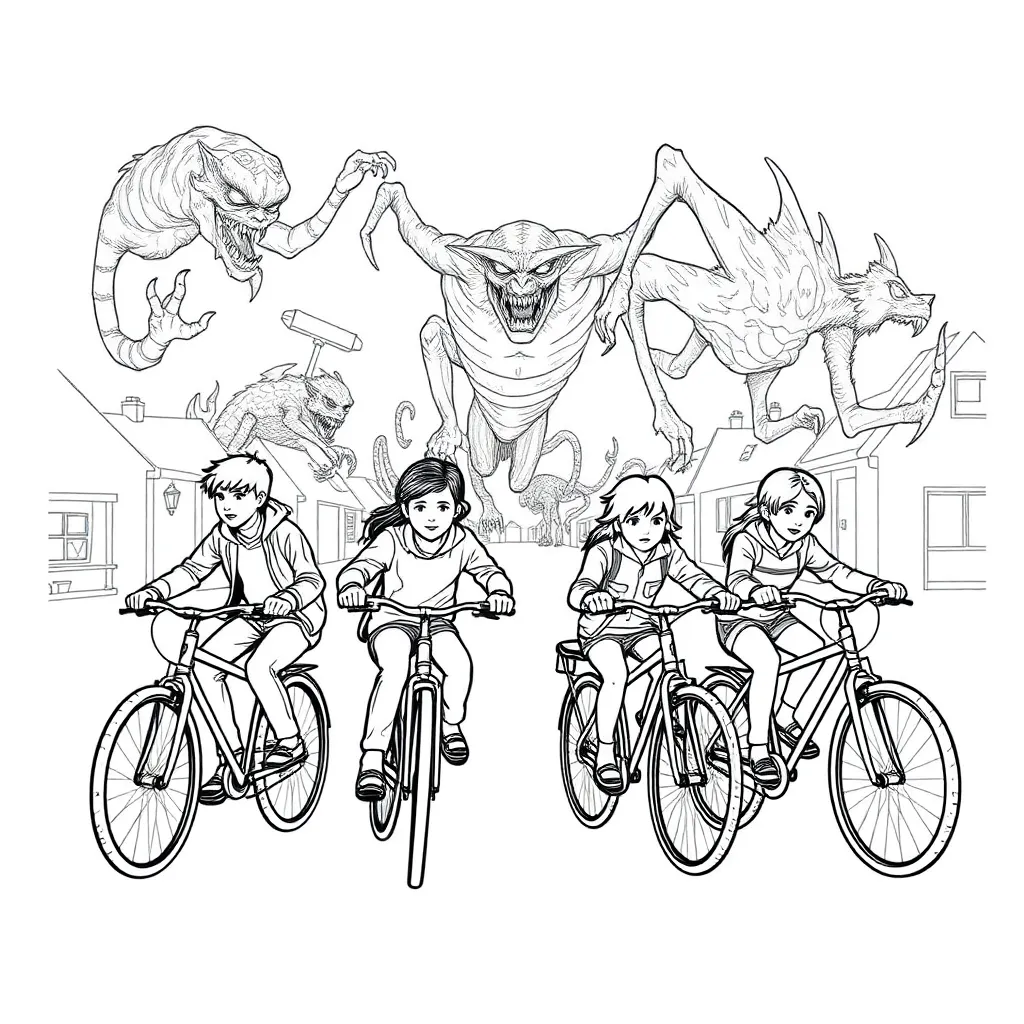 Stranger Things coloring page