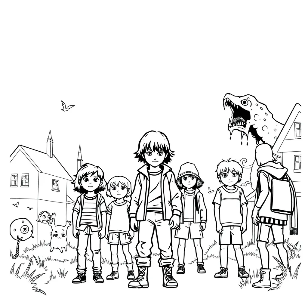 Stranger Things coloring page