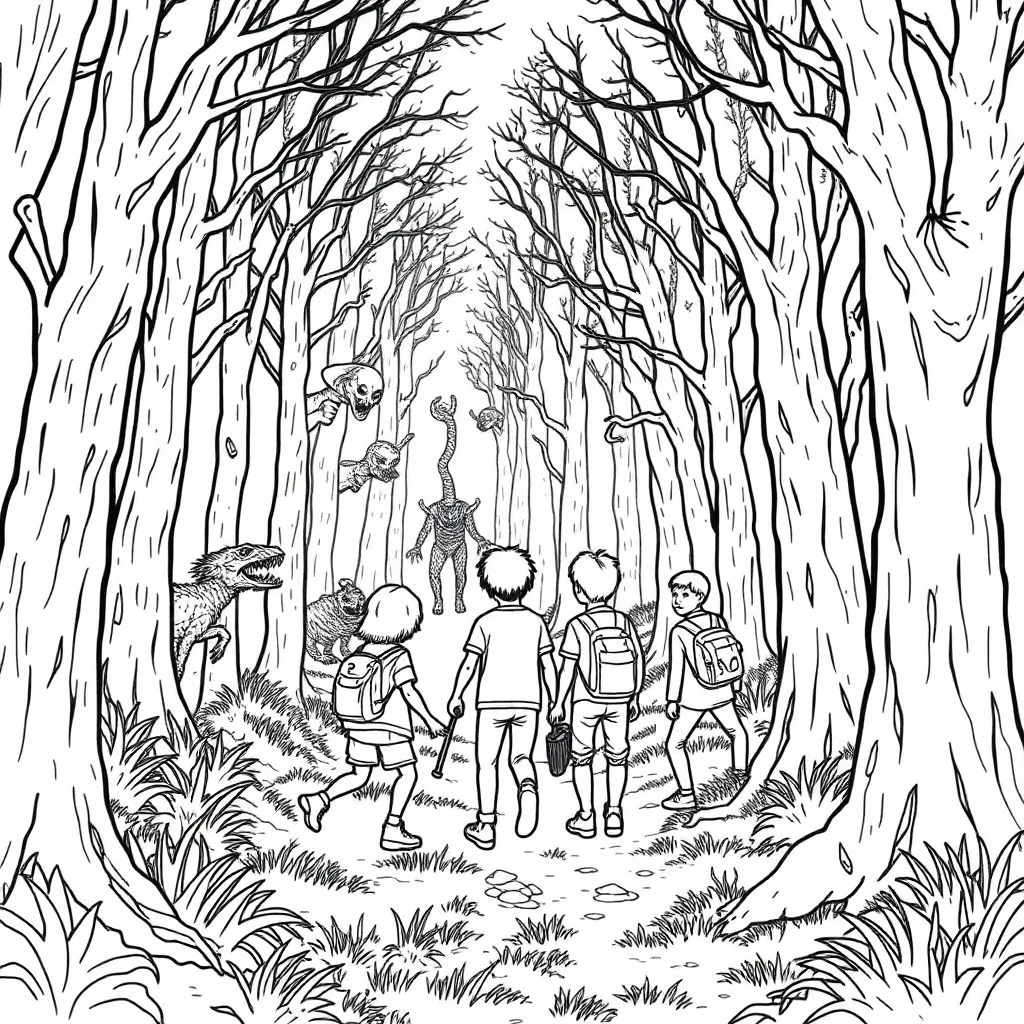 Stranger Things coloring page