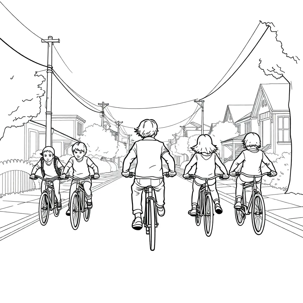 Stranger Things coloring page