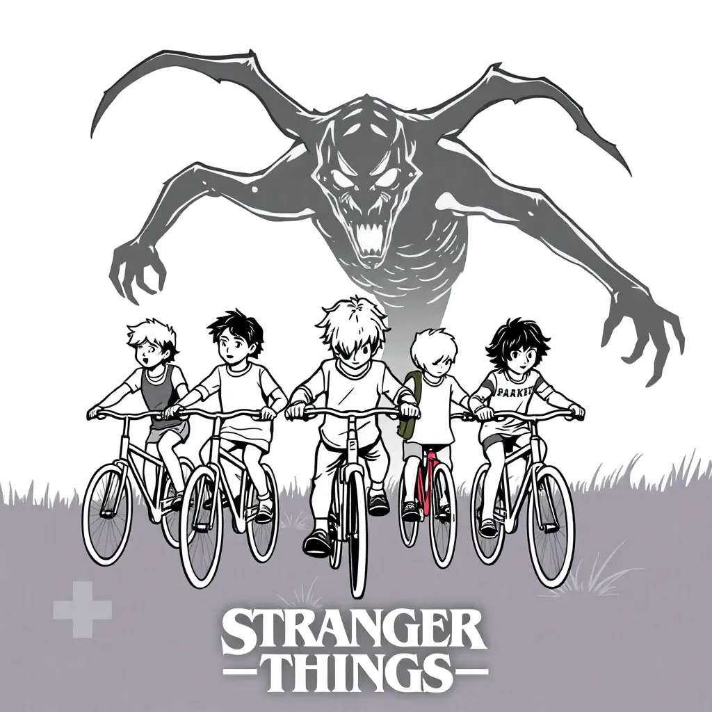 Stranger Things coloring page